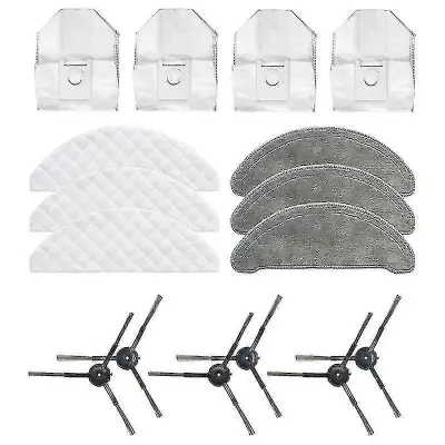 Krpe za brisanje, vrečke za prah, stranska krtača, krpe za enkratno uporabo za Xiaomi Roidmi Eve Plus, dodatki za robotski sesalnik