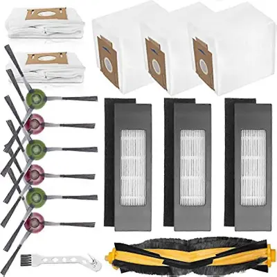 Komplet nadomestnih dodatkov za robotski sesalnik Ecovacs Deebot T8 T8aivi N8 Pro+ N8 Pro 1 glavna krtača 6 stranskih krtač 3 filtri 5 vrečk za prah