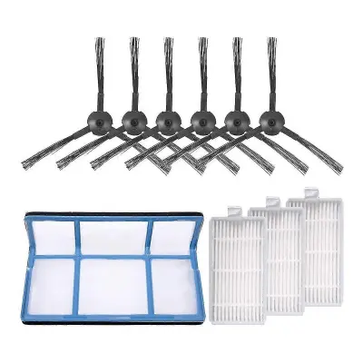 Zamenjava za V3 V3S V5 V5S V5S Pro robotski sesalnik, 1 primarni filter + 3 filtri + 6 stranskih krtač
