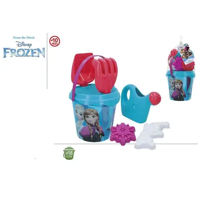 Prozorno vedro za plažo Disney Frozen s kompletom zalivalk