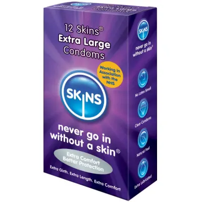 SKINS - EXTRA LARGE KONDOMI 12 PAK