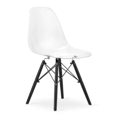 OSAKA stol prozoren / črne noge x 1