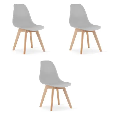 Stol KITO - siv x 3