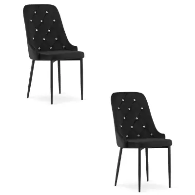 AMORE Stol - črn x 2