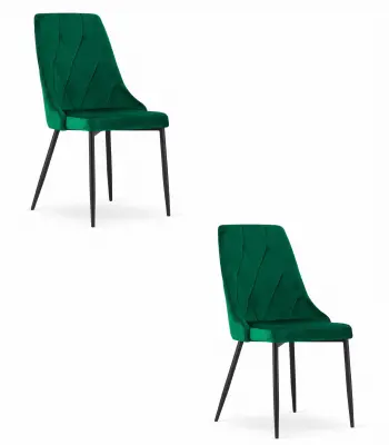 IMOLA stol - temno zelen žamet x 2