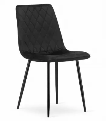Stol TURIN - Black Velvet x 1