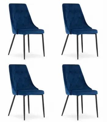 Stol IMOLA - mornarsko modri žamet x 4