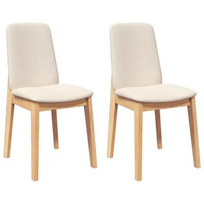 Jedilni stoli - Vzorci stoli z blazinami 2 kosa masivnega lesa gume A1490