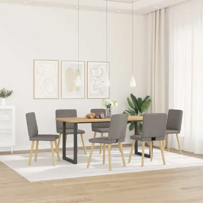 Jedilni stoli - Vzorci stoli 6 kosov taupe blago A1340