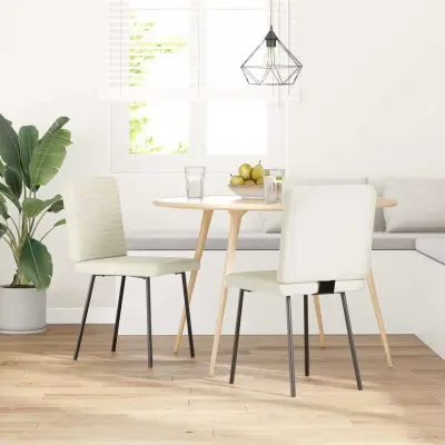 Jedilni stoli - Vzorci stoli 2 kosa krem žamet A321