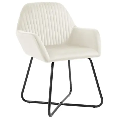 Jedilni stoli - Vzorci stoli 2 kosa krem žamet A325