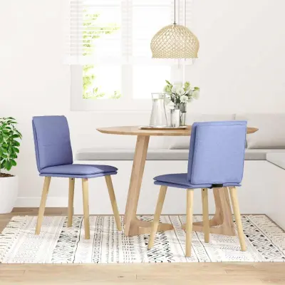 Jedilni stoli - Vzorci stoli 2 kosi jeans modra blago A619