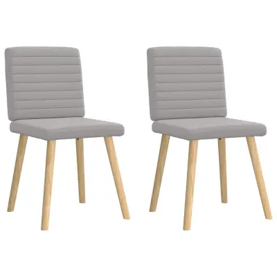 Jedilni stoli - Vzorci stoli 2 kosov siva blago A625