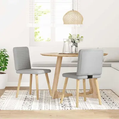 Jedilni stoli - Vzorci stoli 2 kosi siva blago A624