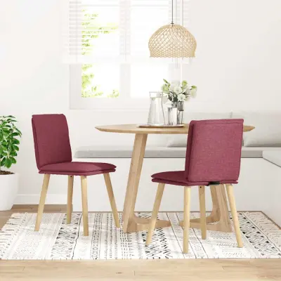 Jedilni stoli - Vzorci stoli 2 kosa vinsko rdeče blago A601