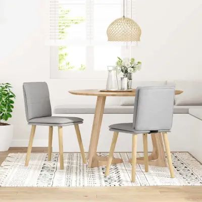 Jedilni stoli - Vzorci stoli 2 kosov siva blago A626