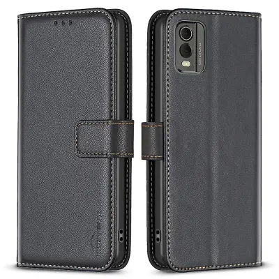 BINFEN COLOR BF17 za Nokio C32 stojalo za telefon PU usnje + ovitek za telefon denarnica TPU