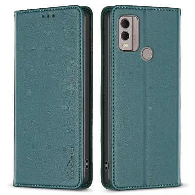 BINFEN COLOR BF18 za Nokio C22 usnjeno držalo za kartico, etui za telefon, magnetno zapiranje, stojalo, pokrov