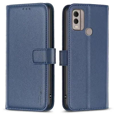 BINFEN COLOR BF17 za Nokio C22 torbica za stojalo za telefon, odporna na udarce, PU usnje + ovitek za telefon denarnica TPU