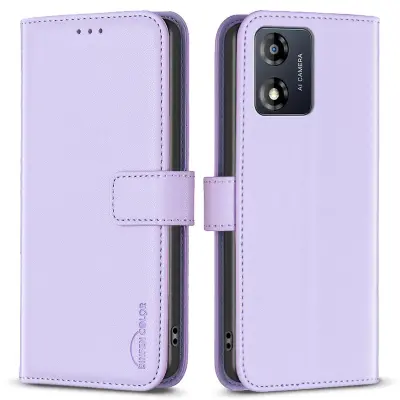BINFEN COLOR BF17 za Motorola Moto E13 4G torbica za telefon s preklopno denarnico, PU usnjeno stojalo, magnetni pokrov