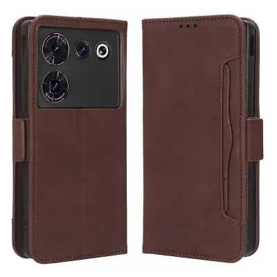 Ovitek za telefon Denarnica za ZTE nubia Z50 Ultra Multiple Card Slots Phone Shell PU usnjeni ovitek za stojalo