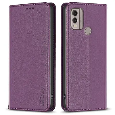 BINFEN COLOR BF18 za Nokio C22 usnjeno držalo za kartico, etui za telefon, magnetno zapiranje, stojalo, pokrov