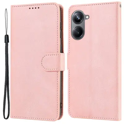 Za Realme 10 Pro 5G Wallet Phone Case Protipadni usnjeni ovitek za telefon s trakom