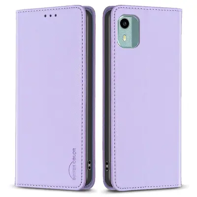 BINFEN COLOR BF18 Za Nokio C12 4G/C12 Plus/C12 Pro PU usnje, držalo za kartice, ovitek za telefon, torbica s stojalom proti padcem