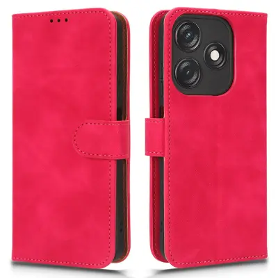 Za Infinix Smart 6 Plus (Indija) 4G usnjena torbica, stojalo, črte denarnice, vtisnjen ovitek za telefon na dotik kože