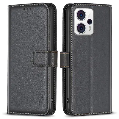 BINFEN COLOR BF17 Za Motorola Moto G13 4G/G23 4G/G53 5G Magnetni ovitek za telefon, denarnica, usnjen pokrov za stojalo za telefon