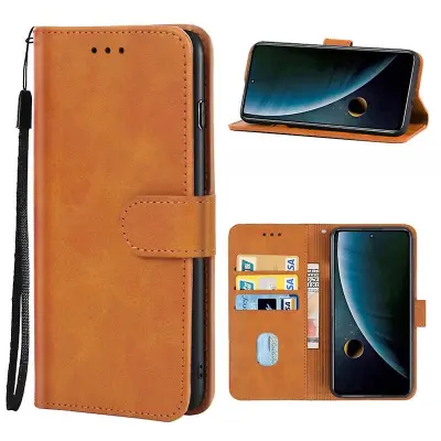 Ovitek za telefon z denarnico iz PU usnja za ZTE Blade V40s 4G, etui s stojalom za telefon s telečjo teksturo