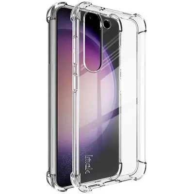 IMAK Za Samsung Galaxy S23 prozoren TPU ovitek za telefon, zračna blazina, hrbtni pokrov, odporen proti padcem