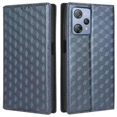 Ovitek za telefon Blackview A53/A53 Pro Stand Wallet PU usnjen ovitek proti padcu z vtisnjenim rombom