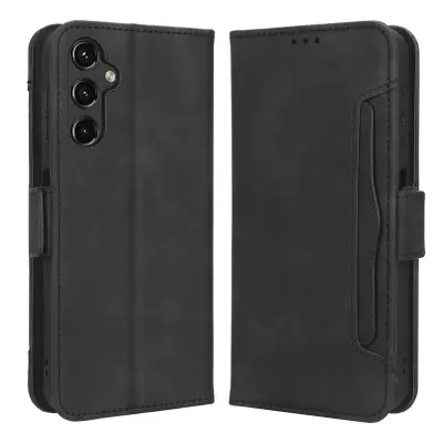 Za Samsung Galaxy A24 4G telefon z več režami za kartice, usnjena torbica, stojalo za denarnico, pokrov za mobilni telefon