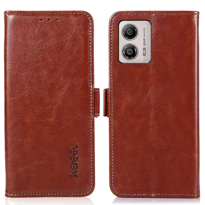 ABEEL Za Motorola Moto G53 5G PU usnjena torbica proti praskam Crazy Horse Texture Denarnica Ovitek za telefon
