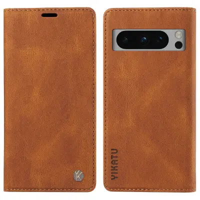 Denarnica telefonska torbica za Google Pixel 8 Pro, usnjena prevleka na dotik kože, stojalo za ogled