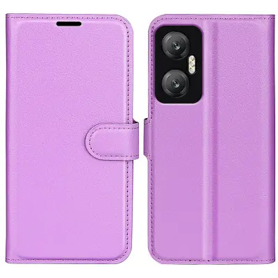 Za Infinix Hot 20 5G telefonska lupina proti praskam, etui za telefon s preklopnim stojalom in teksturo litchi iz PU usnja