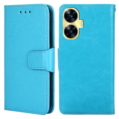 Za Realme C55 Popolna Zaščita Ovitek za Telefon Usnjena Denarnica Stojalo Flip Cover