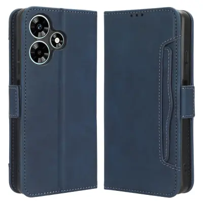 Za Infinix Hot 30 Play preklopno stojalo, usnjena torbica za telefon z več režami za kartice, pokrov denarnice