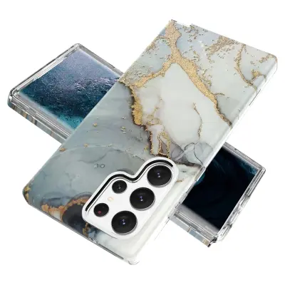 Za Samsung Galaxy A04e 4G/M04 4G/F04 4G torbica za telefon z nosorogovim cvetličnim vzorcem, stojalom, bleščečim prelivom TPU ovitek