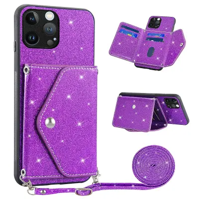 Za iPhone 14 Pro Max usnjen ovitek za telefon R61 s teksturo, posekanim šivom, ovitek za telefon s stojalom za denarnico