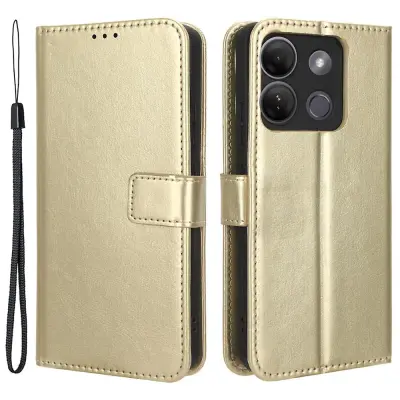 Stojalo za Infinix Smart 7 HD 4G (X6516) Denarnica s teksturo Crazy Horse PU usnjen ovitek za telefon