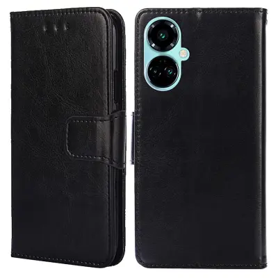 Za Tecno Camon 19 4G/19 Pro 4G ovitek proti padcu PU usnjena torbica s stojalom za telefon