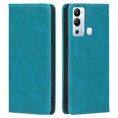 Za Infinix Hot 12i 4G PU usnje+TPU telefonska torbica s telečjo teksturo, magnetno zapiranje, pokrov stojala za denarnico