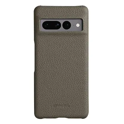 Prevleka proti padcu za Google Pixel 7 Pro 5G, nepopolna torbica za telefon, prevlečena s pravim kravjim usnjem