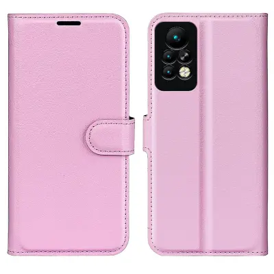 Ovitek za telefon za Infinix Note 11 Pro, denarnica s teksturo litchi iz PU usnja Shell Stand Cover
