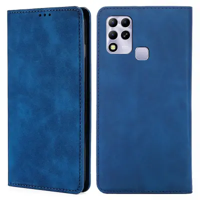 Za Infinix Hot 11 torbica za telefon v ruski različici, na dotik kože, PU usnje, držalo za kartice, pokrov stojala