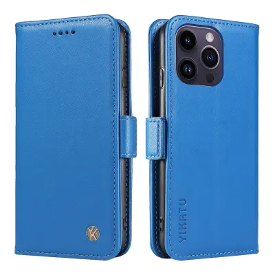 KHAZNEH Za Samsung Galaxy M14 5G Telefon Denarnica Cover Cowhide Tekstura Stojalo Usnjena torbica