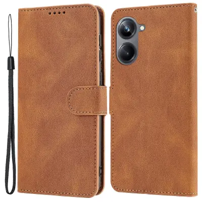 Za Realme 10 Pro 5G Wallet Phone Case Protipadni usnjeni ovitek za telefon s trakom