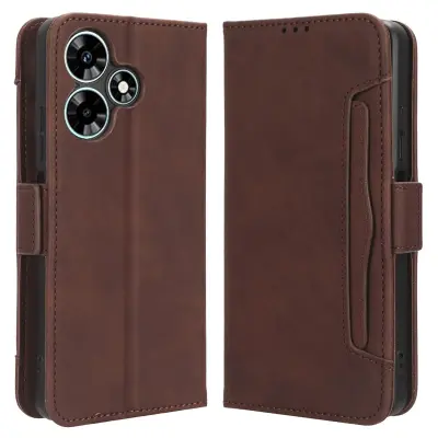 Za Infinix Hot 30 Play preklopno stojalo, usnjena torbica za telefon z več režami za kartice, pokrov denarnice